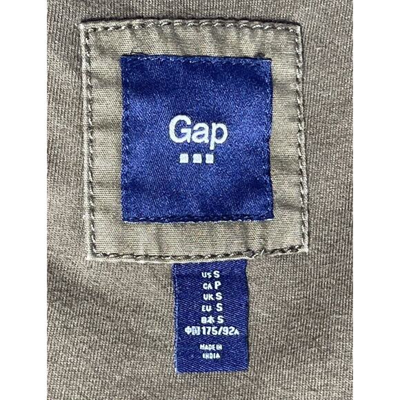 Vintage Gap Factory Men’s Khaki Olive Green Hooded Utility Grunge Boho Jacket, S - Picture 2 of 12